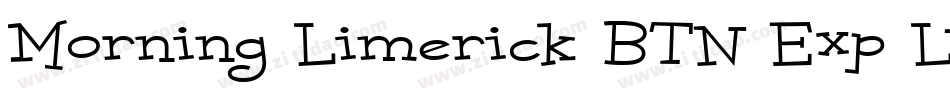 Morning Limerick BTN Exp Lt字体转换